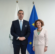 Italia-Cipro, l’Ambasciatrice Cavallari incontra il Ministro degli Esteri Kombos