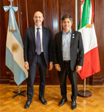 L’Ambasciatore d’Italia in Argentina Nicoletti in visita a La Plata
