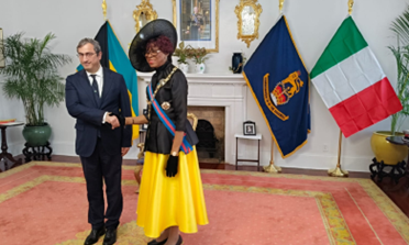 L’Ambasciatore d’Italia negli Stati Uniti Marco Peronaci ha presentato le Lettere Credenziali alla Governatrice Generale delle Bahamas Cynthia Alexandria Pratt