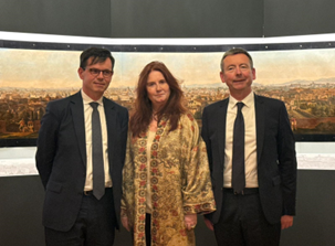 Roma e Parigi, un dialogo attraverso la cultura: presentato all’Ambasciata d’Italia in Francia il “Panorama di Roma” di Louis Le Masson