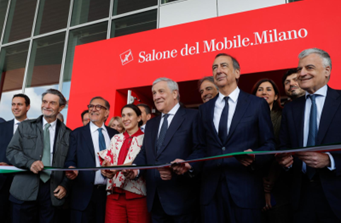 Eccellenza del design e dell’arredo italiano al 64° Salone del Mobile di Milano: il Ministro degli Esteri Tajani all’apertura