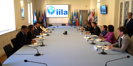 IILA-Venezuela: incontro tra il Segretario Generale Giorgio Silli e il Ministro del Commercio, Johann Álvarez Márquez