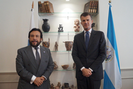 IILA: incontro tra il Segretario Generale Silli e il Vicepresidente di El Salvador Ulloa