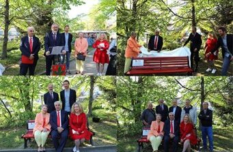 La SAIG e il Comune di Chêne-Bourg inaugurano una Panchina rossa a Place Favre