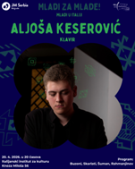 Serbia, “Giovani in Italia” : concerto del pianista Aljoša Keserović all’Istituto Italiano di Cultura di Belgrado (20 aprile)