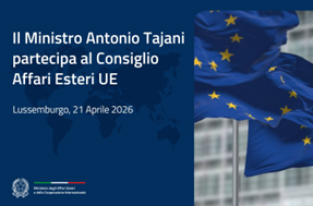 UE: il Ministro Tajani in Lussemburgo per la riunione del Consiglio Affari Esteri (CAE)