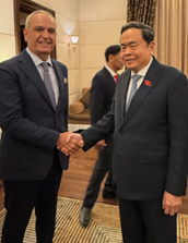 Vietnam, Nicola Carè (Pd): incontro con il Presidente dell’Assemblea Nazionale Trần Thanh Mẫn per rafforzare relazioni nell’Indo-Pacifico