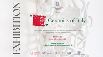 Ambasciata in Danimarca: mostra  “Ceramiche d’Italia” per la Giornata del Made in Italy