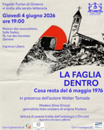 Svizzera, Fogolâr Furlan di Ginevra: “La faglia dentro”, presentazione del libro di  Walter Tomada sul terremoto del Friuli ( 4 giugno)