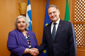 Cirielli ha incontrato la Vice Ministra agli Affari Esteri della Repubblica Ellenica, Alexandra Papadopoulou