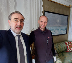 L’Ambasciatore d’Italia in Norvegia Stefano Nicoletti ha visitato la casa di Roald Amundsen a Oslo