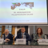 L’Ambasciatore d’Italia in Serbia Luca Gori alla conferenza stampa di presentazione della partecipazione italiana alla 93esima fiera internazionale dell’agricoltura di Novi Sad