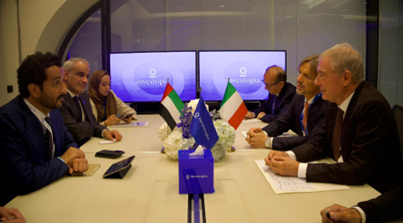 Italia-Emirati: il Ministro Urso incontra il Ministro Al Marri e inviato speciale Jafar, “Rafforzare partnership su investimenti, innovazione e tecnologie avanzate”