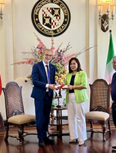 Missione dell’Ambasciatore d’Italia nelle Filippine Davide Giglio a Cebu, gli incontri con le autorità e la comunità italiana in loco