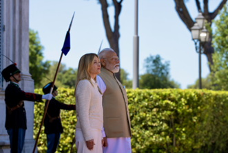 A Roma il colloquio tra il Presidente del Consiglio Meloni e il Primo Ministro indiano Modi