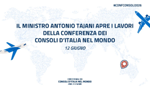 Al via domani la Conferenza dei Consoli d’Italia, aperta dai Ministri Tajani e Piantedosi
