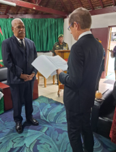 Ambasciata d’Italia in Australia: l’Ambasciatore Lener presenta le Lettere credenziali al Presidente di Vanuatu Vurobaravu