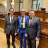 Conviviale dell’Accademia italiana della cucina al Parlamento della Repubblica Ceca . All’Ambasciatore d’Italia Gaudiano consegnate la spilla e le insegne dell’associazione