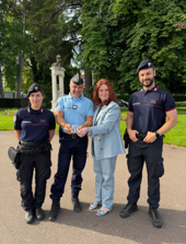 Italia-Francia, Vertice G7 di Evian. L’Ambasciatrice d’Italia a Parigi D’Alessandro incontra i Carabinieri e i Gendarmi della UOFI