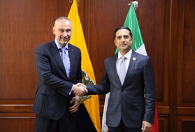Ecuador, l’Ambasciatore d’Italia Davoli ricevuto dal neo Ministro degli Esteri Kury