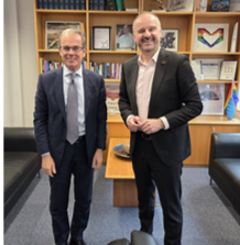 L’Ambasciatore d’Italia a Canberra Lener incontra il Primo Ministro del Territorio della Capitale Australiana Barr