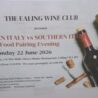 Regno Unito, il Sud Italia all’Ealing Wine Club: successo a Londra della serata di degustazione enogastronomica “Northern Italy vs Southern Italy”