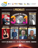 Sicilia,: il 25 luglio il 31° Premio Ragusani nel Mondo