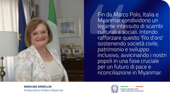 Marilina Armellin è il nuovo Ambasciatore d’Italia in Myanmar