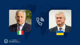 35° anniversario dell’indipendenza dell’Ucraina: colloquio telefonico del Ministro Tajani con l’omologo ucraino Sybiha