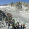 Delegazioni italiane e austriache sul ghiacciaio Presena per la Festa della Fratellanza (23 agosto)