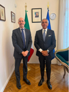 Argentina, incontro tra l’Ambasciatore d’Italia a Buenos Aires Nicoletti e il Direttore Centrale per i Servizi Antidroga (DCSA) Spina