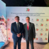 Il Presidente del Comites di Tunisi Fratini a un ricevimento in onore della delegazione sportiva tunisina per i XX giochi del Mediterraneo