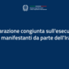 Iran: Italia e altri 31 Paesi condannano le esecuzioni di manifestanti