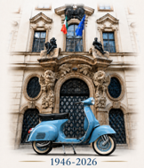 L’Ambasciata d’Italia a Praga apre le porte per celebrare gli ottant’anni della Vespa