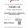 Australia, Comites New South Wales: l’11 ottobre pranzo di fine mandato con la comunità italiana