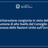 Dichiarazione congiunta in vista della riunione di alto livello del Consiglio di Sicurezza delle Nazioni Unite sull’Ucraina