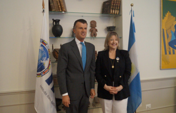 Il Segretario Generale dell’IILA Giorgio Silli ha incontrato la Ministra della Sicurezza Nazionale dell’Argentina Alejandra Monteoliva