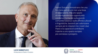 Luca Sabbatucci è il nuovo Ambasciatore d’Italia in Svizzera