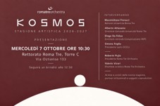 INPS: il 7 ottobre la presentazione di “Kosmos”, la nuova stagione di Roma Tre Orchestra