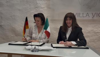 Italia e Germania rafforzano la cooperazione scientifica e universitaria. Bernini e Bär firmano una nuova Intesa a Villa Vigoni