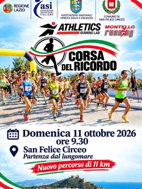 Lazio, Corsa del Ricordo a San Felice Circeo (11 ottobre) e Latina (22 novembre)