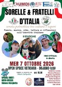 Sorelle e Fratelli d’Italia: serata patriottica oggi a Bojano, per riflettere sull’identità tricolore, tra musica, cultura letture e sapori per Filitalia Umdi Molise Noblesse